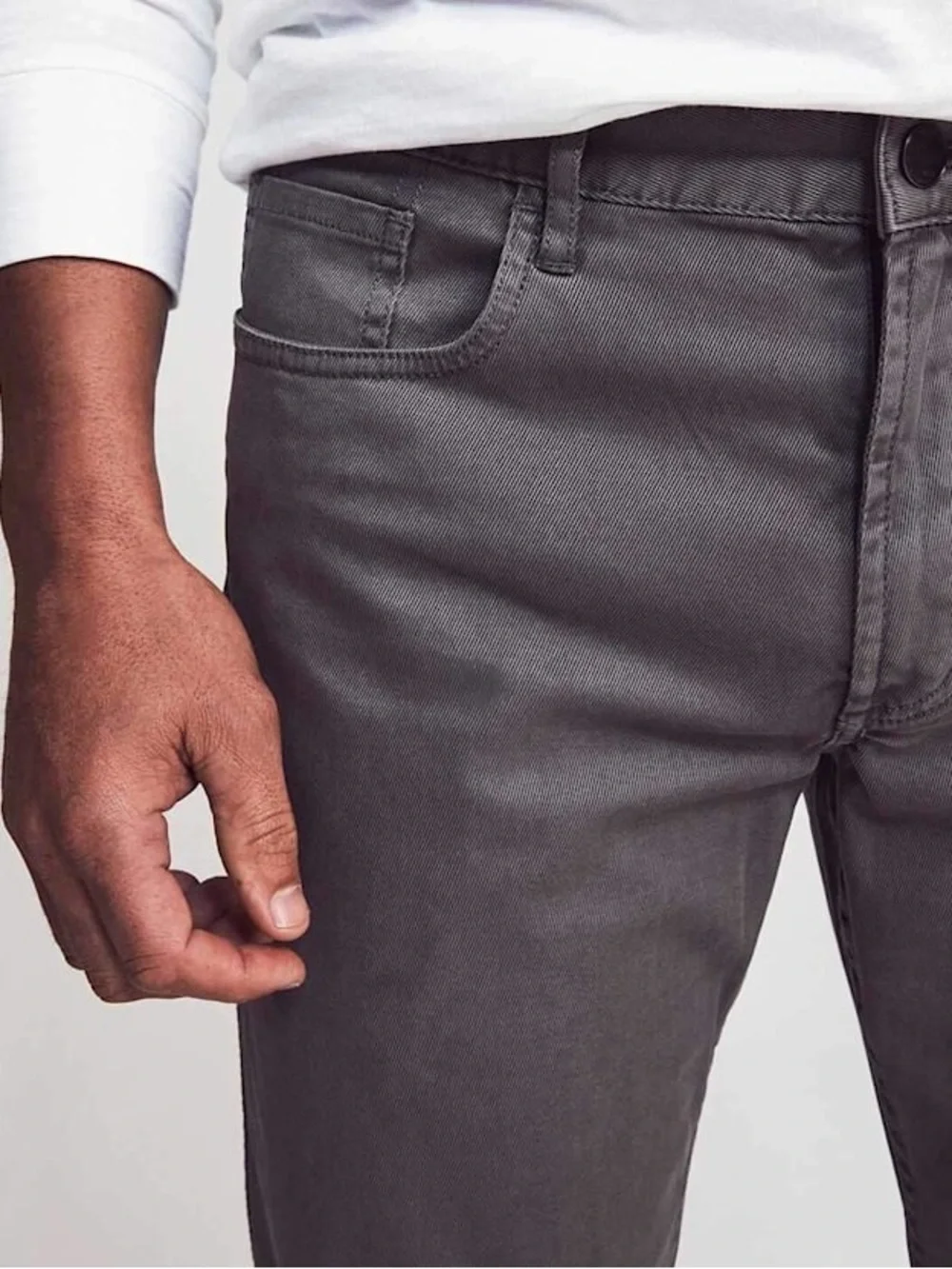 Faherty Original Comfort Twill 5-Pocket Pant Rugged Grey Size 36x34